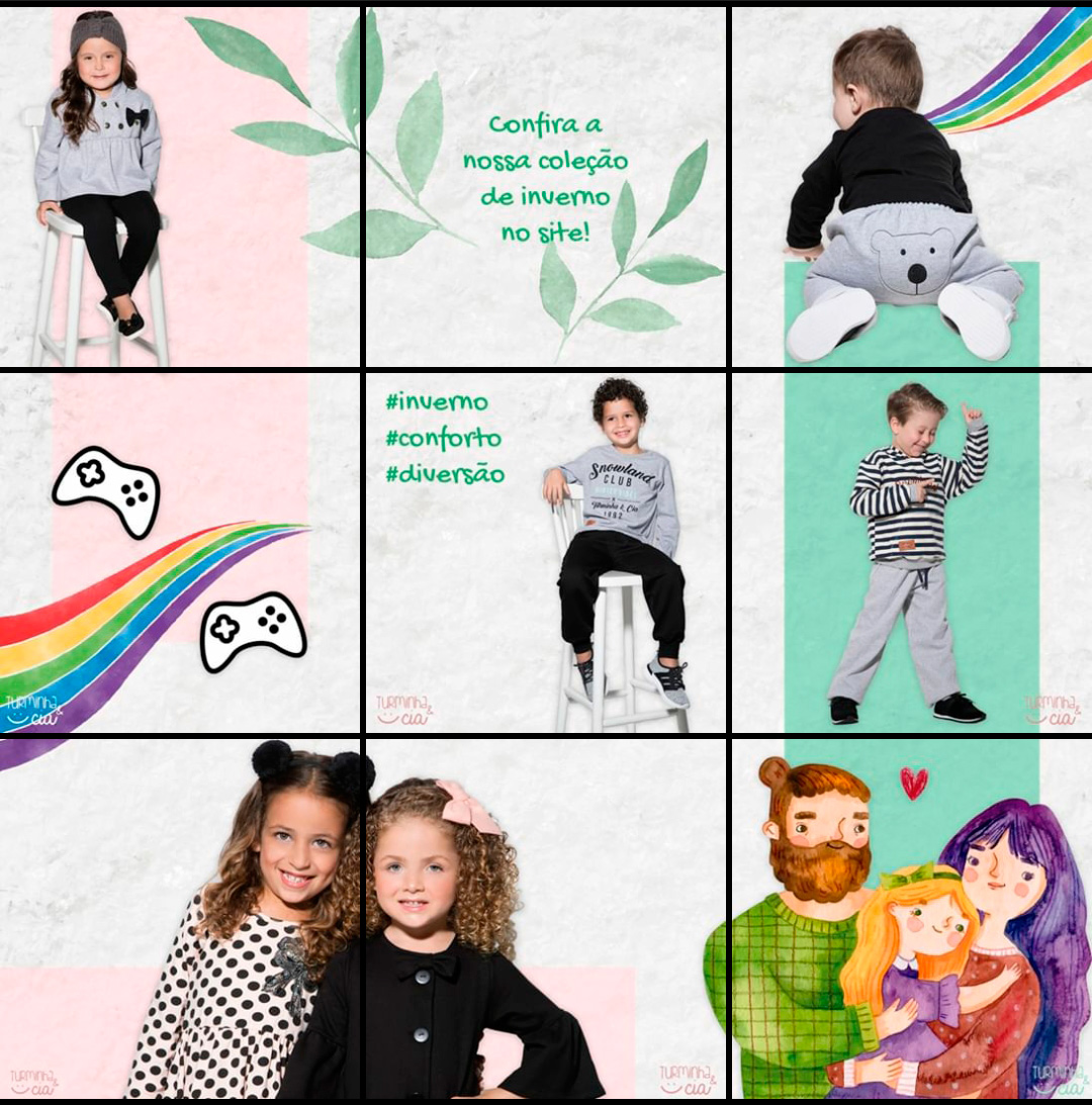 Feed infinito para moda infantil