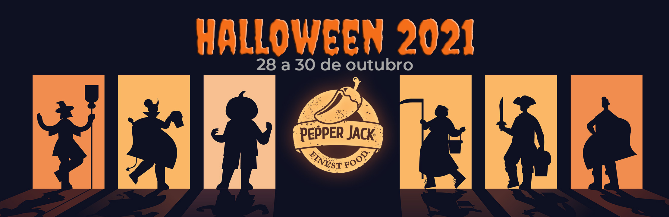 Banner para festa de Halloween, dia das bruxas