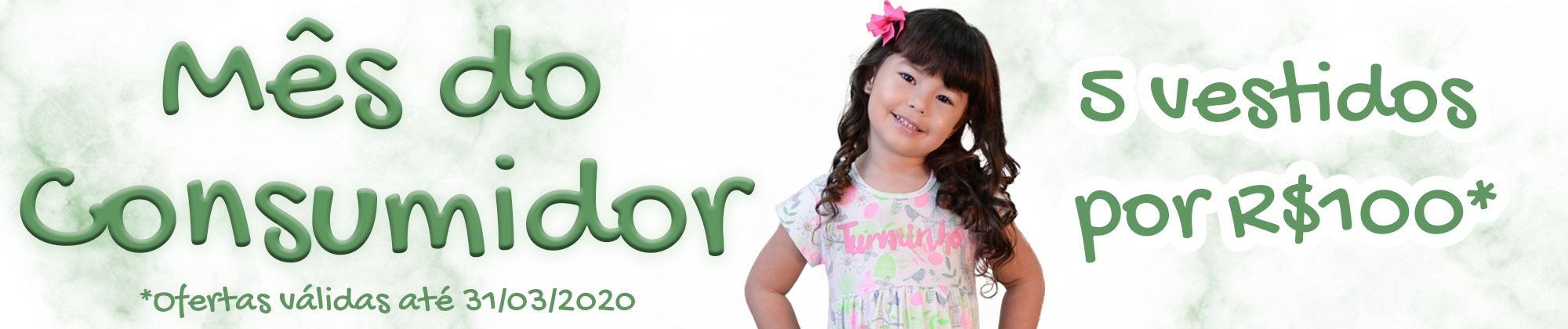 Banner de site de moda infantil, roupa para meninas