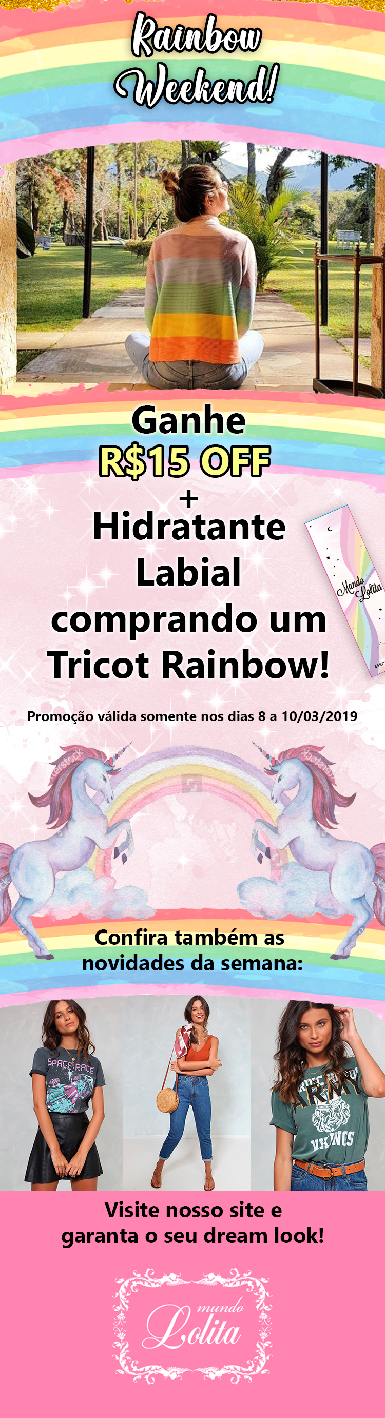 Newsletter para loja de moda